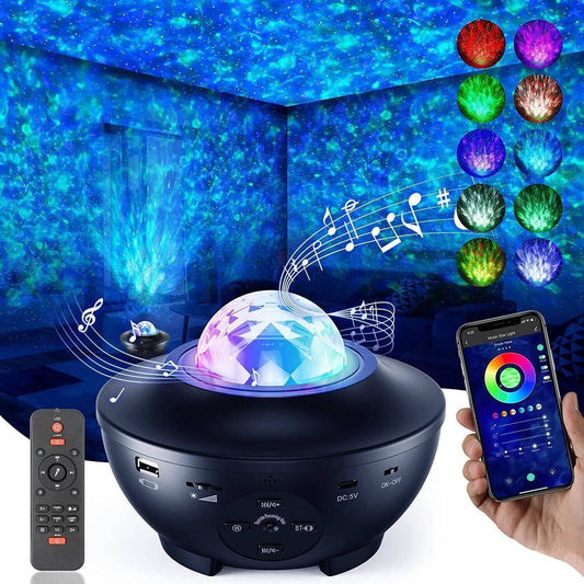LED Galaxy Sterrenprojector – Nachtlamp met App en Oceaanhemel