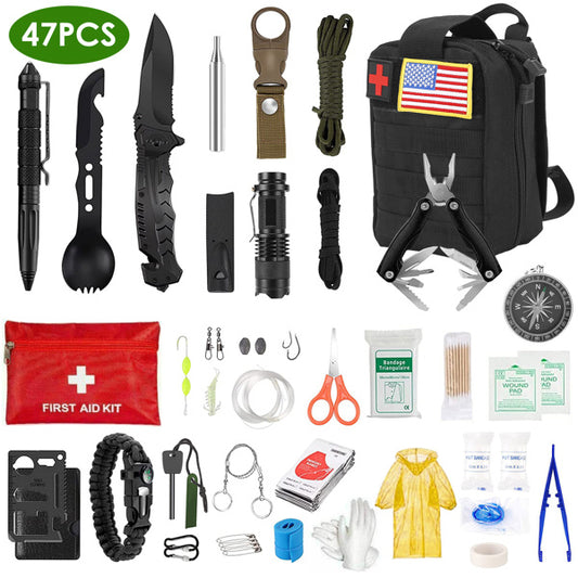 47-in-1 Survivalpakket – Geen Verzending in het Weekend
