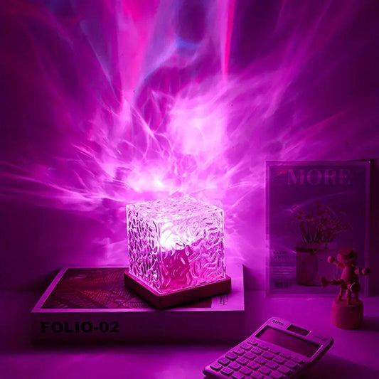 🧊 Glazen Kubuslamp met Kleurenwissel – Breng magie in je interieur - Beste Deals -